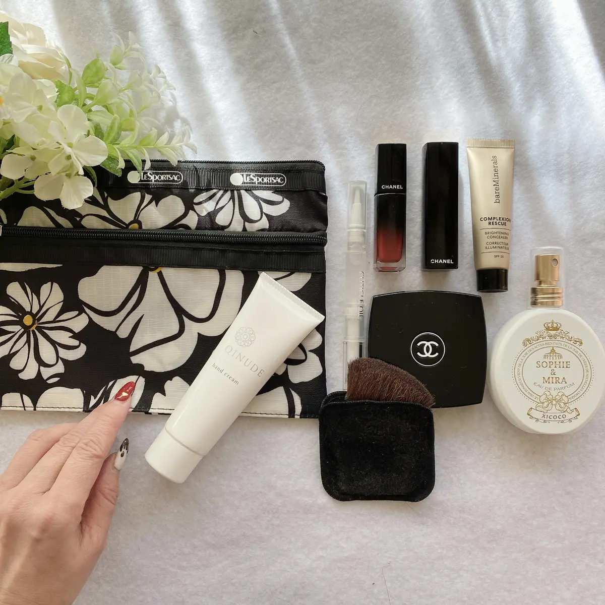 【エクラ4月号付録】レスポートサック × エクラ「大人の花柄ポーチ」