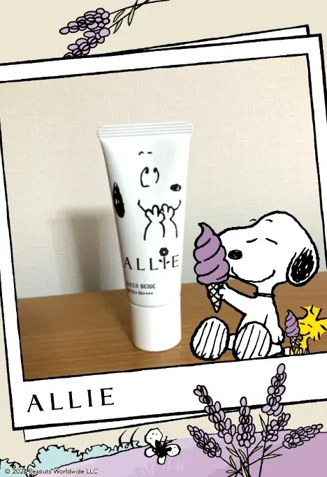 アリィー クロノビューティカラーチューニングUV 03　とスヌーピー