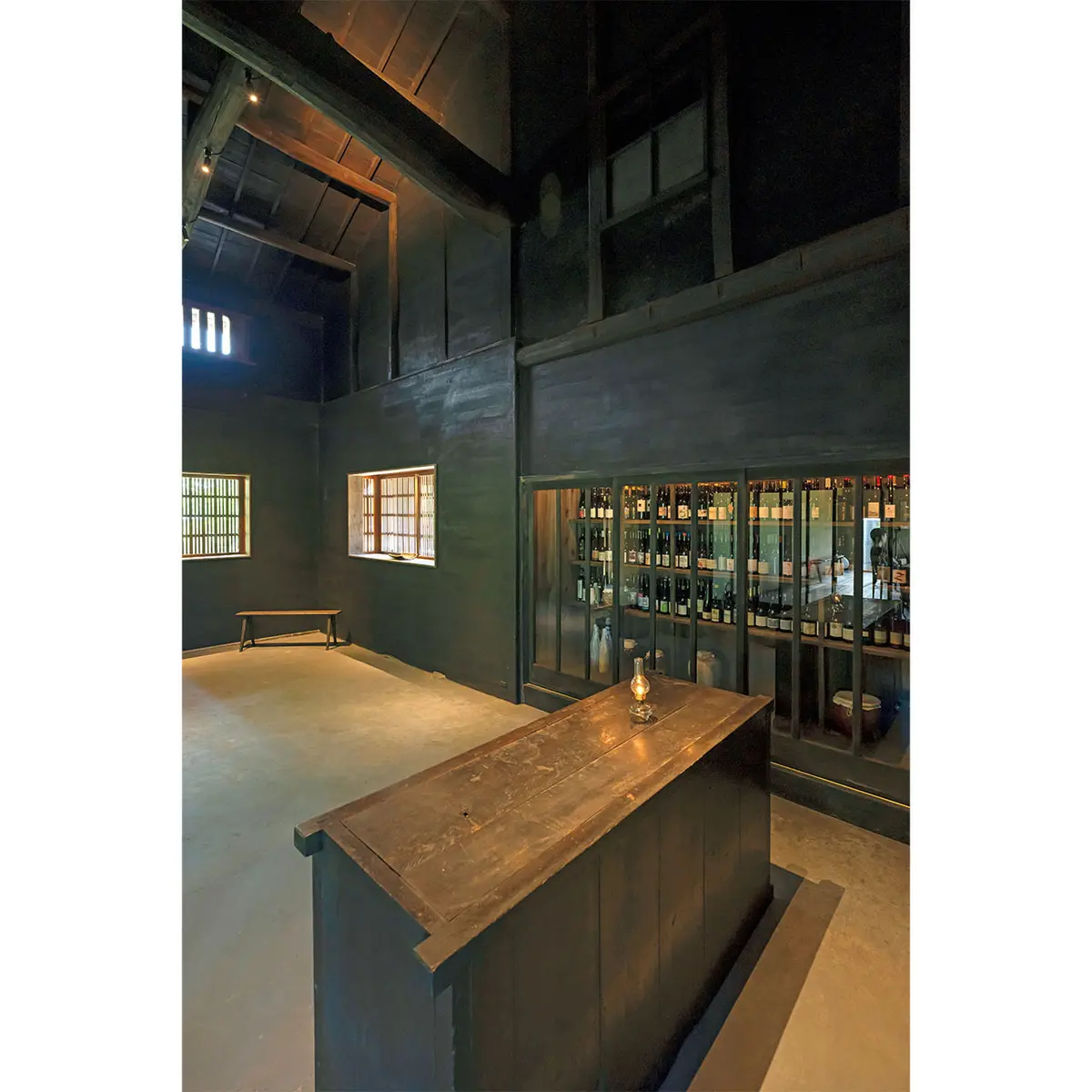 古材を生かした空間は北大 路のギャラリー「kankakari」が 監修