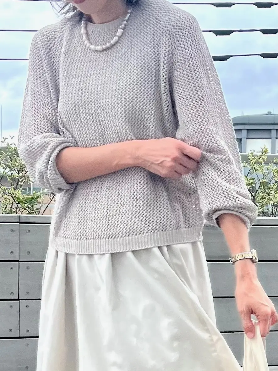 メッシュセーター