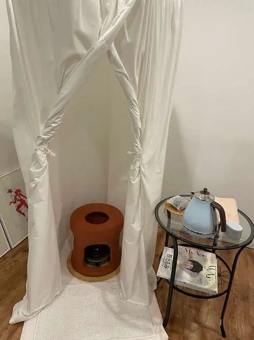 よもぎ蒸し体験