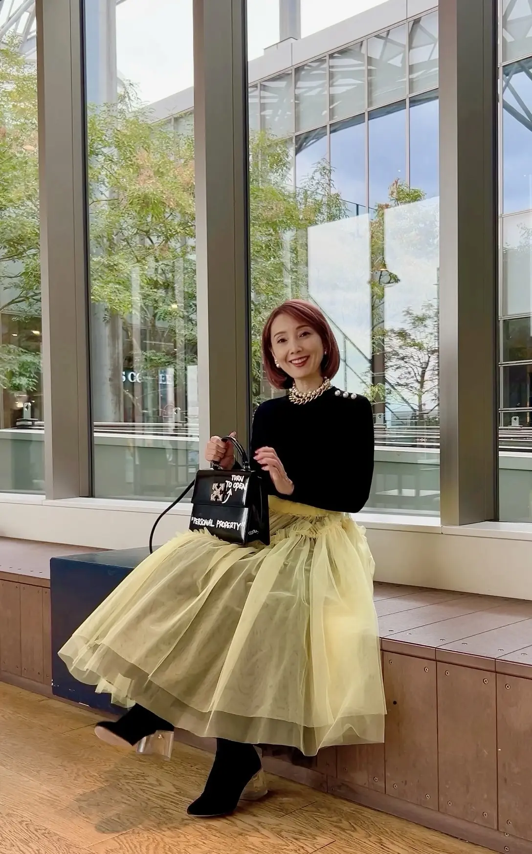 開運コーデ 8 黄色いチュールスカートがの画像_2