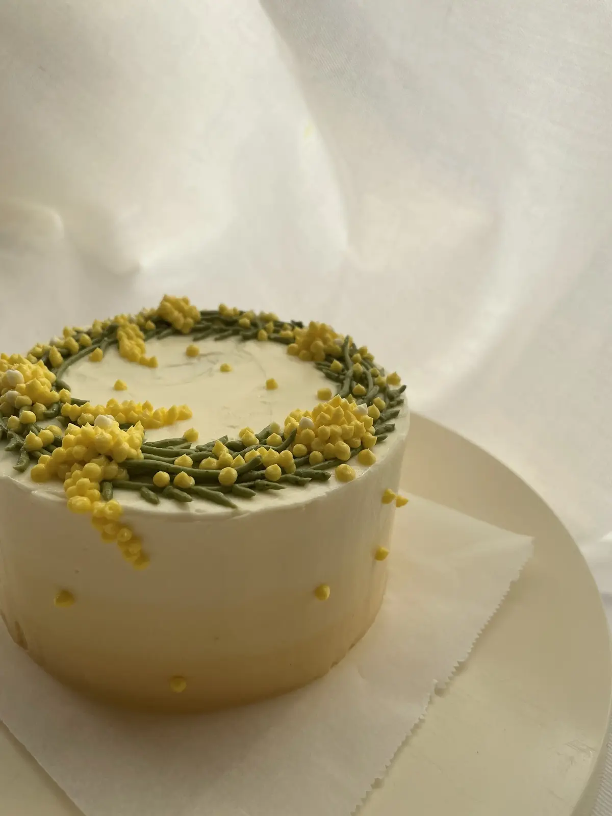 交際女性DAYの日　ミモザのケーキを作っの画像_2