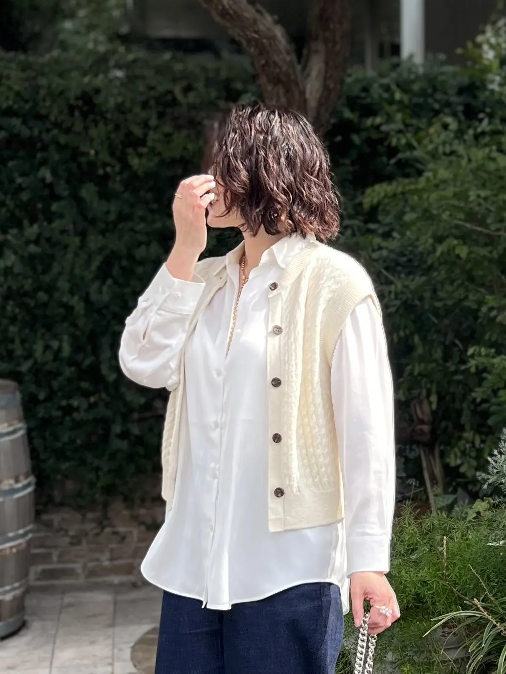 春待ちコーデ🌸デニムxニットジレの画像_2