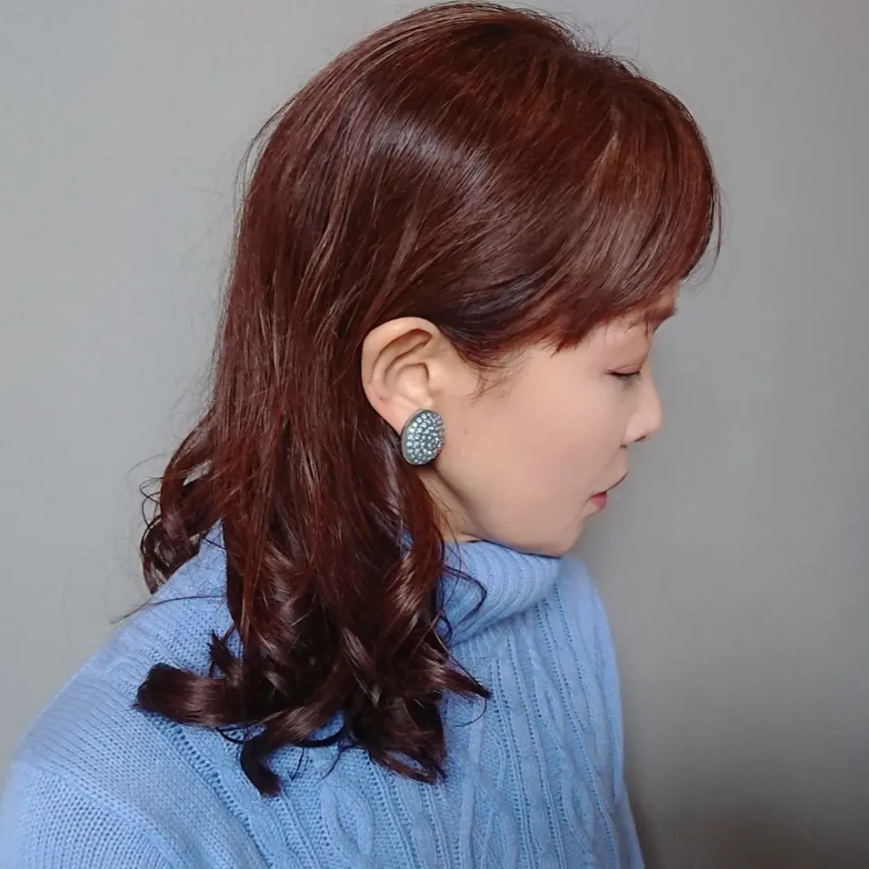 ブルーニット   ブルーイヤリング