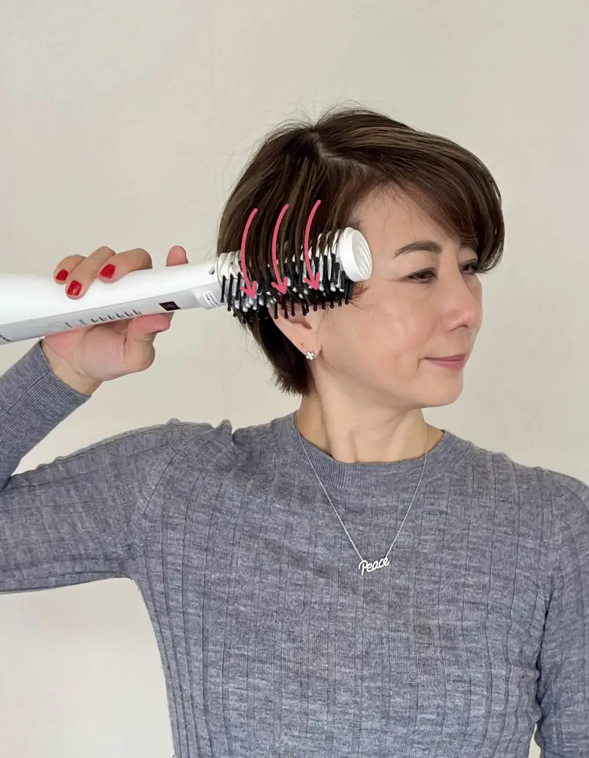 近藤スタイルの作り方③続いて、左右のサイドを2ブロックに分けて各10秒