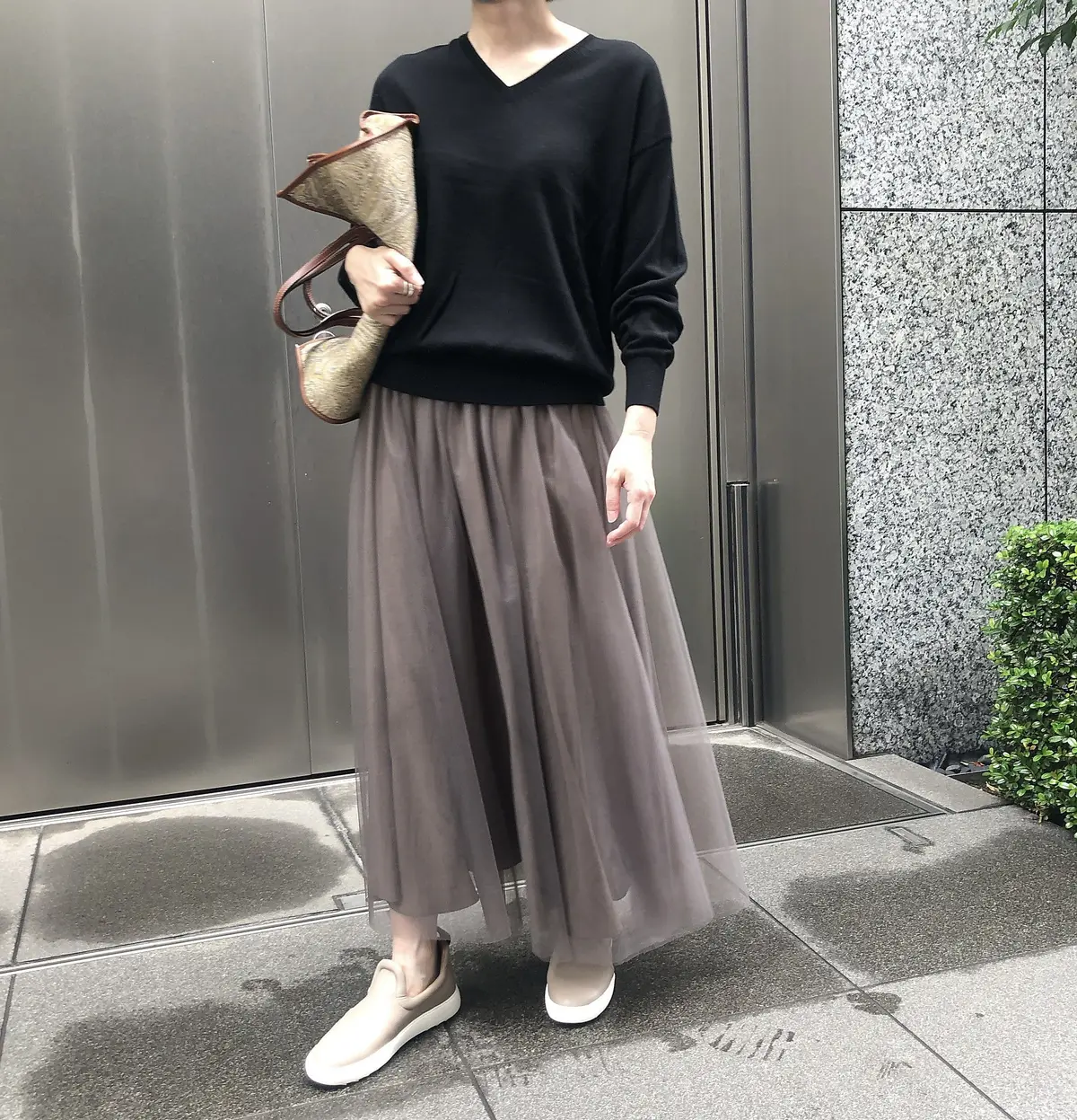 SLOANE×eclat 前後2WAYウール混ニット