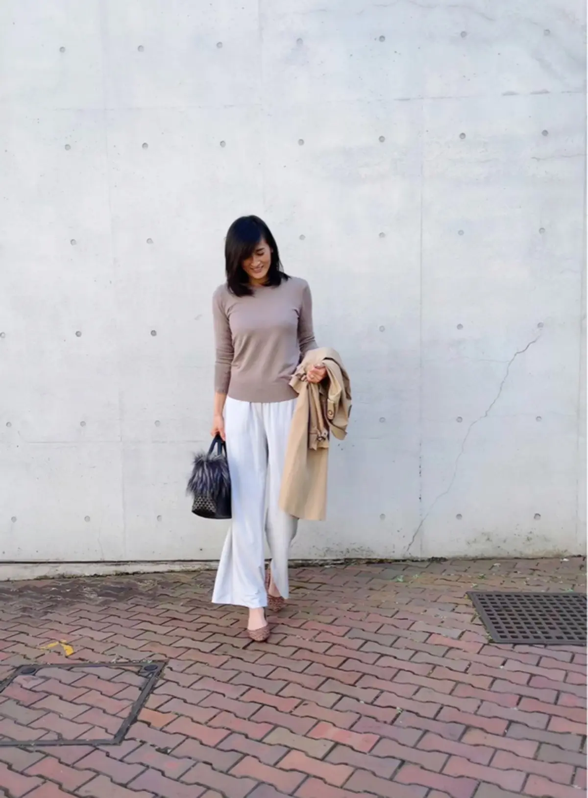 とろみパンツの春コーデの画像_4