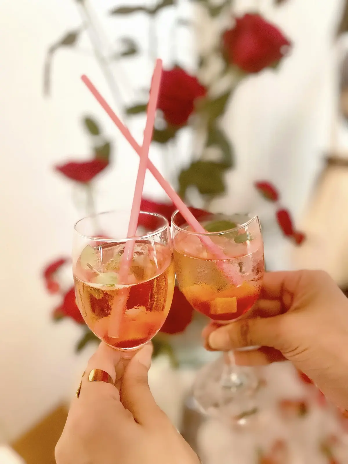 ニュージーランド大使館、NEW ZEALAND SUSTAINABLE BEAUTY、ニュージーランドサスティナブルビューティー、イベント、コスメキッチン、cosme kitchen、ウェルカムドリンク、ブラッドオレンジ、ゼリー、ストロベリー、スパークリングウォーター