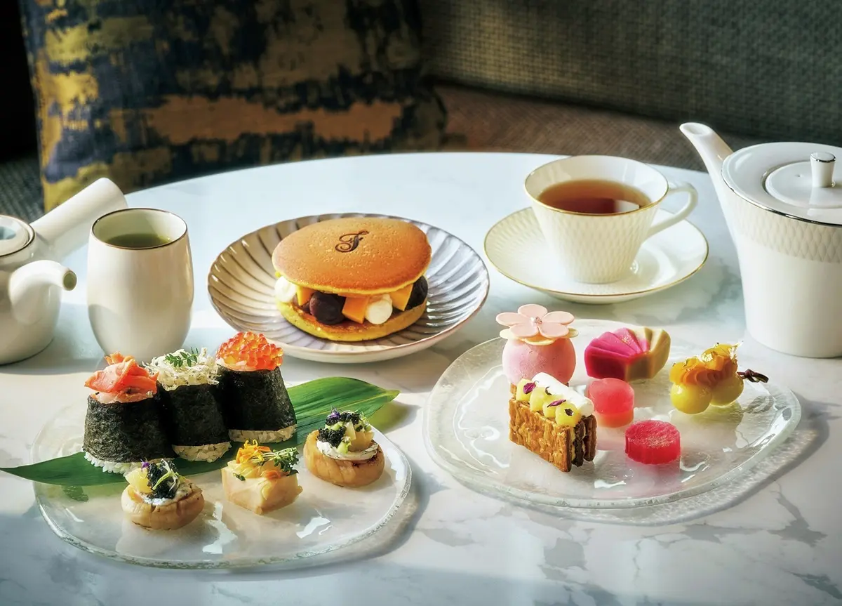 ランチとしても楽しめる和のアフタヌーンティーも人気