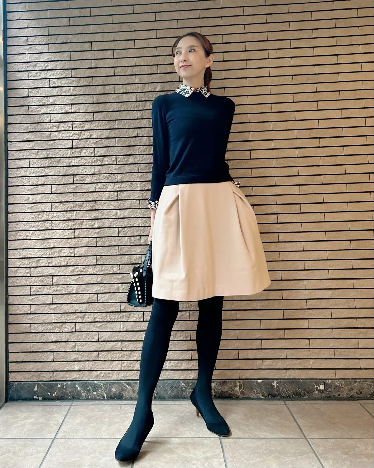 華組　法村麻起子さん　白　ホワイト　スカート　コーデ　キャシャレル　CACHAREL