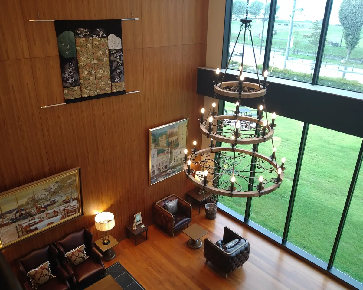 かたくらシルクホテルのロビー