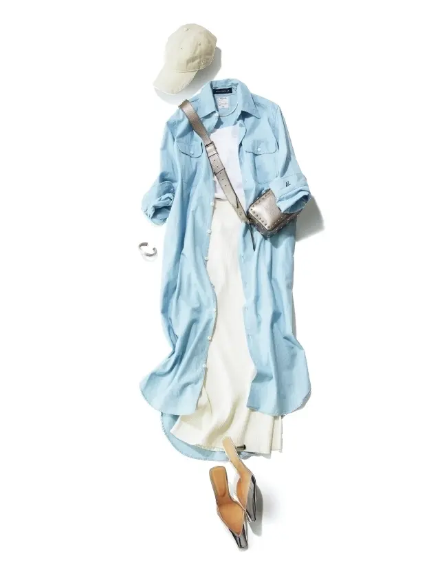 【MADISON BLUE】すっきりさわやかなブルーで白いコーデの清潔感をキープ