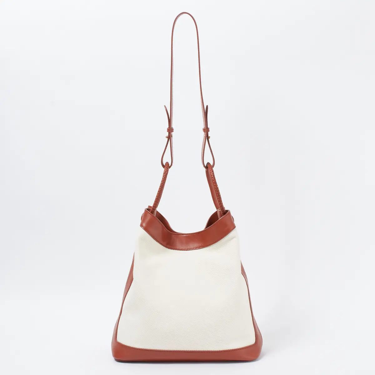 elleme キャンバス×レザーバッグ