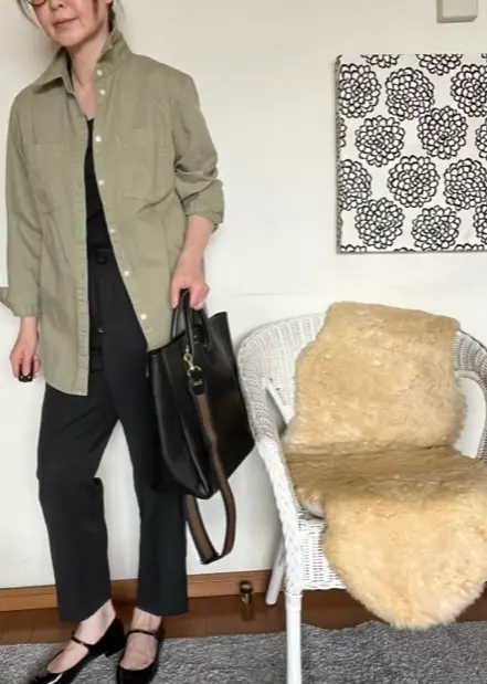 ユニクロユーオーバーサイズシャツで2コーの画像_1