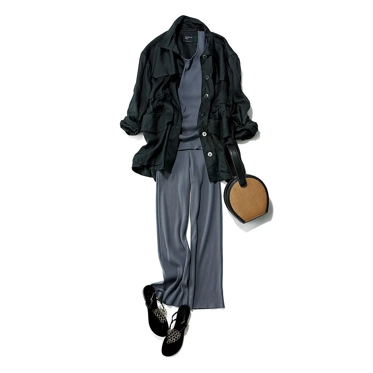 Chaos×éclat 16Gインプレリブニットパンツ