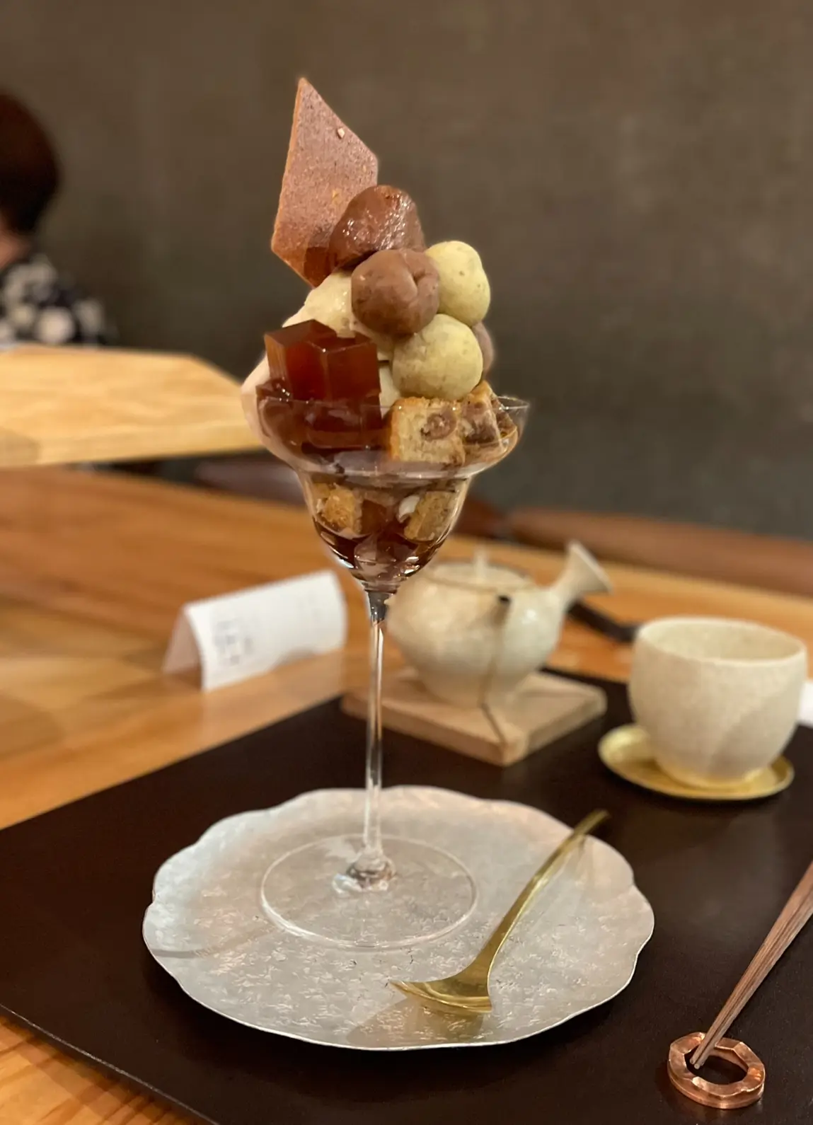 小雨降る鎌倉。からすみ蕎麦と和栗のパフェの画像_6