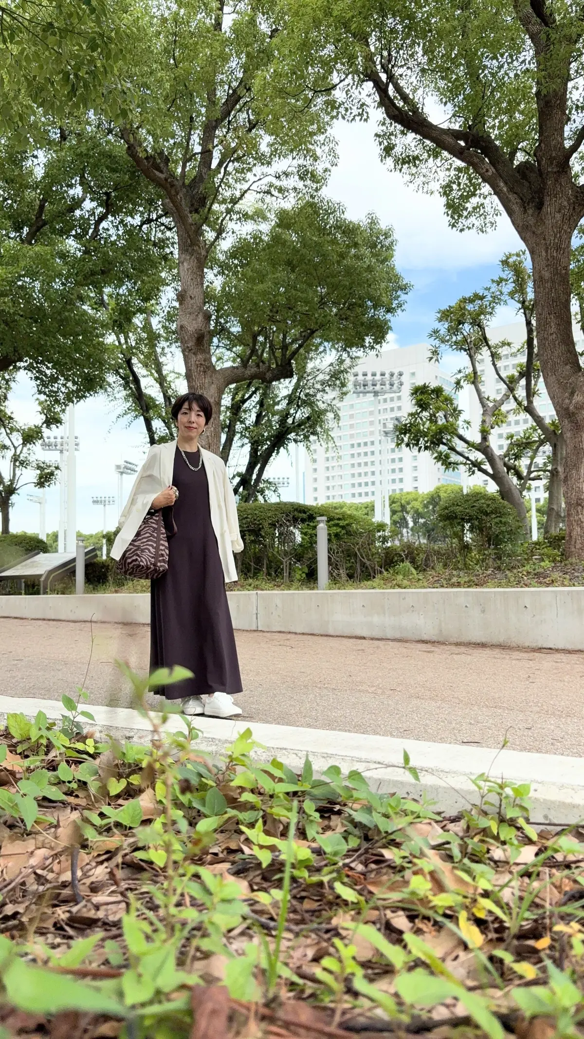 ５０代COCAワンピース＊ブラウンカラーの画像_3