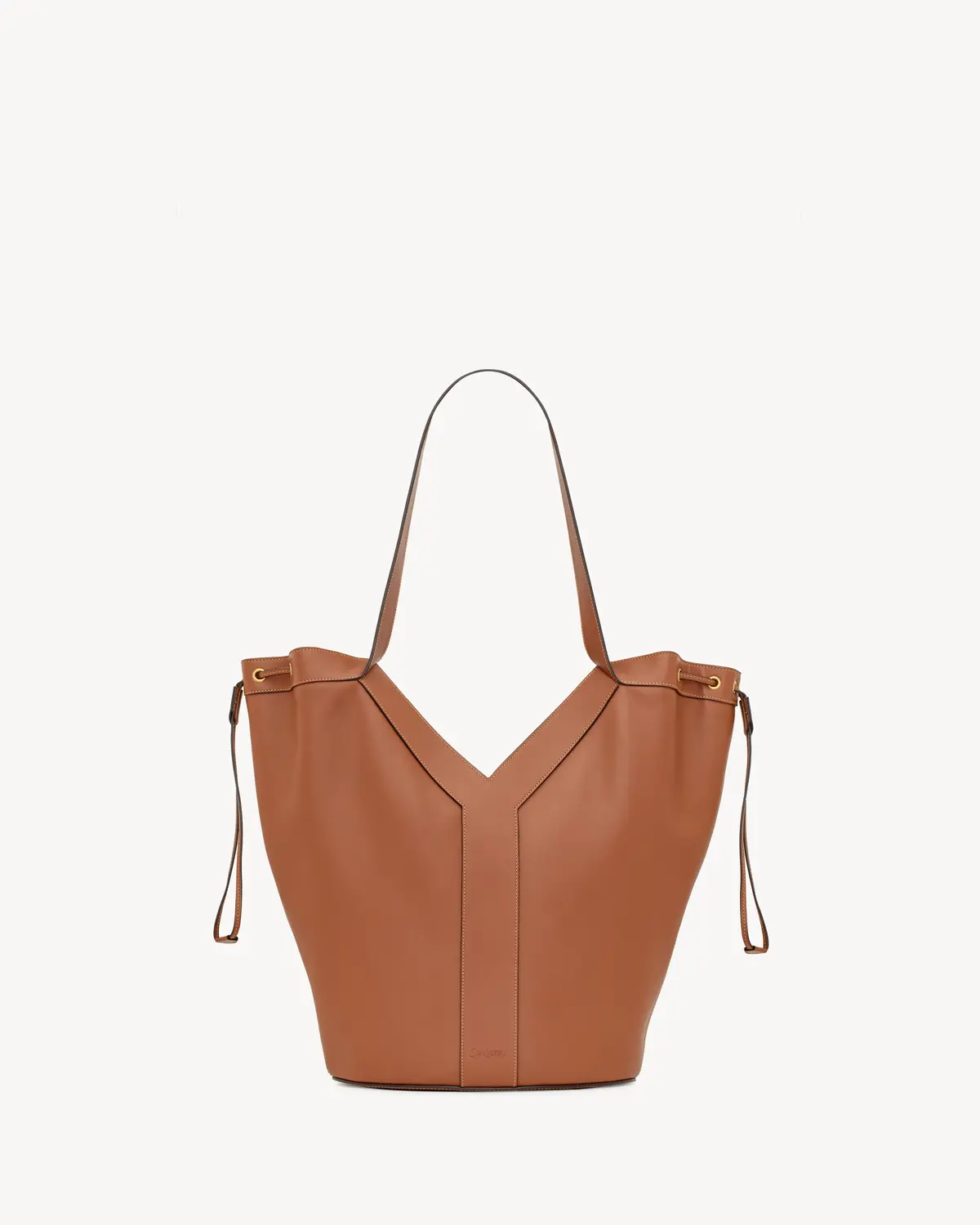 サンローランのバッグ「Y HOBO」　ブラウン