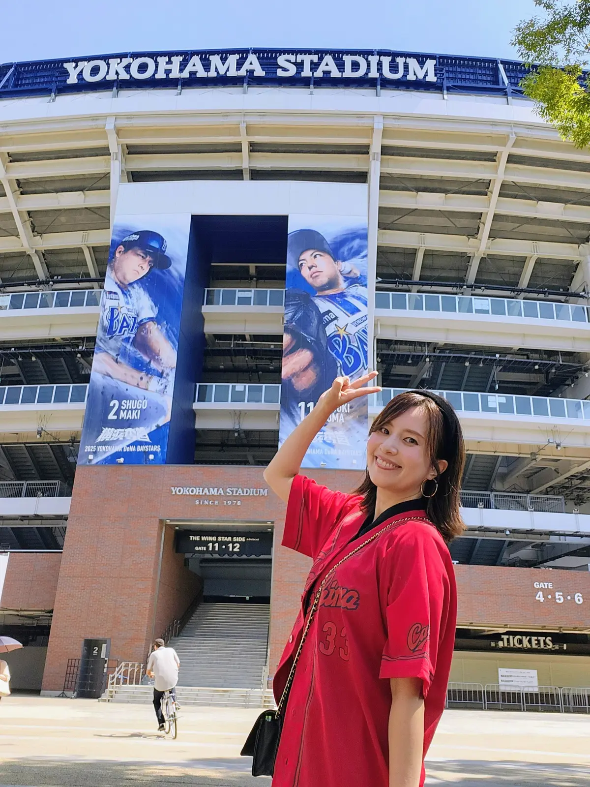プロ野球、広島カープ、横浜ベイスターズ、広島東洋カープ、DeNA、ハマスタ、横浜スタジアム、カープ女子、40代ファッション、横浜中華街、ホテルニューグランド、プリンアラモード