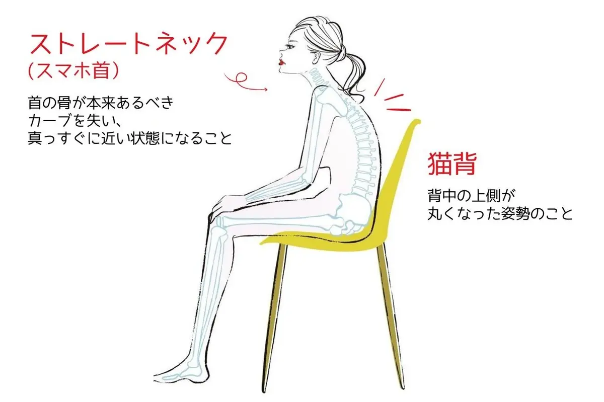 ストレートネック　猫背　OurAge×Webエクラ