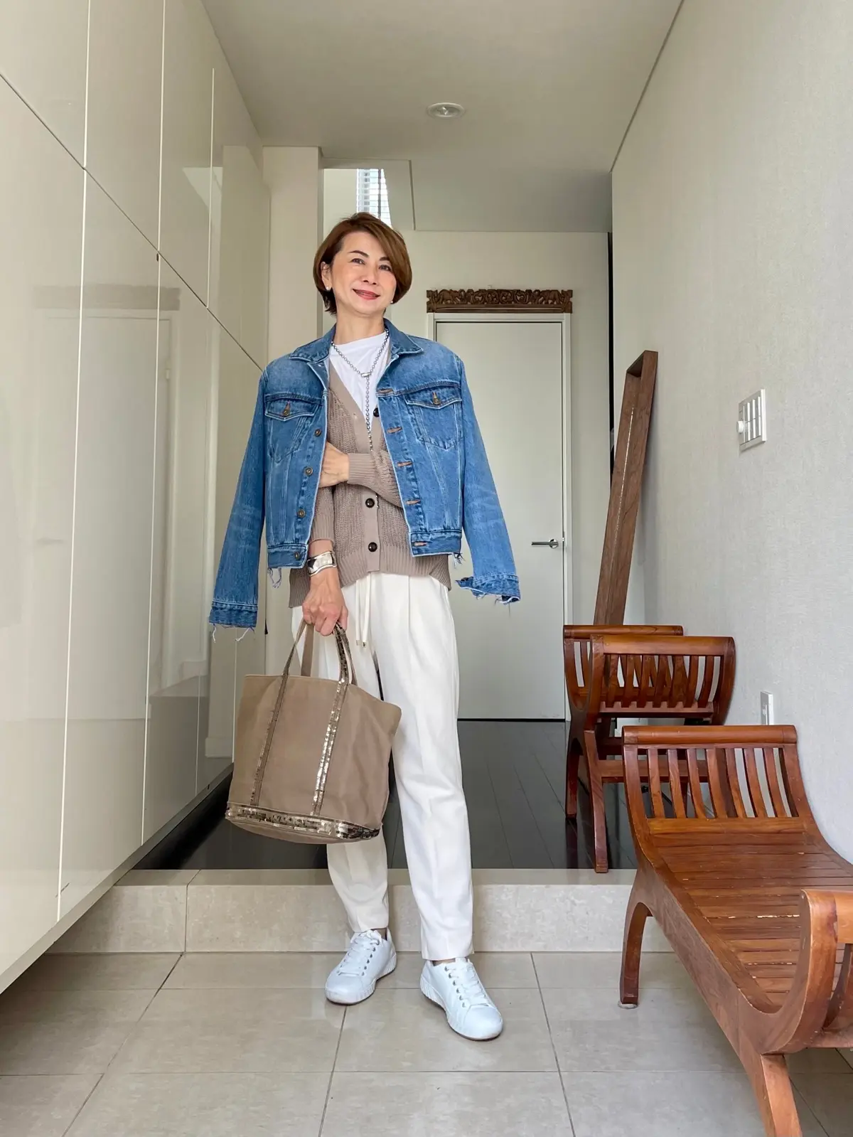 大人の Gジャンコーデの画像_7