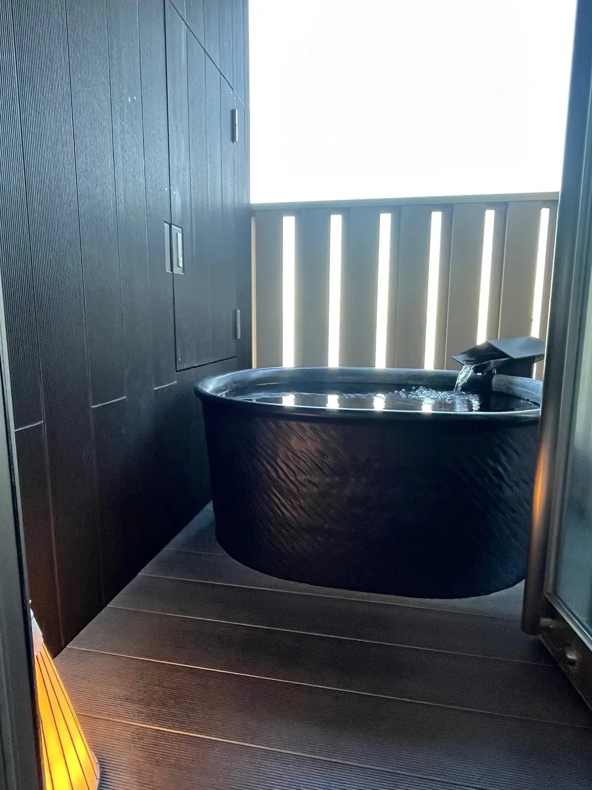 露天風呂からは別府湾が一望できます。