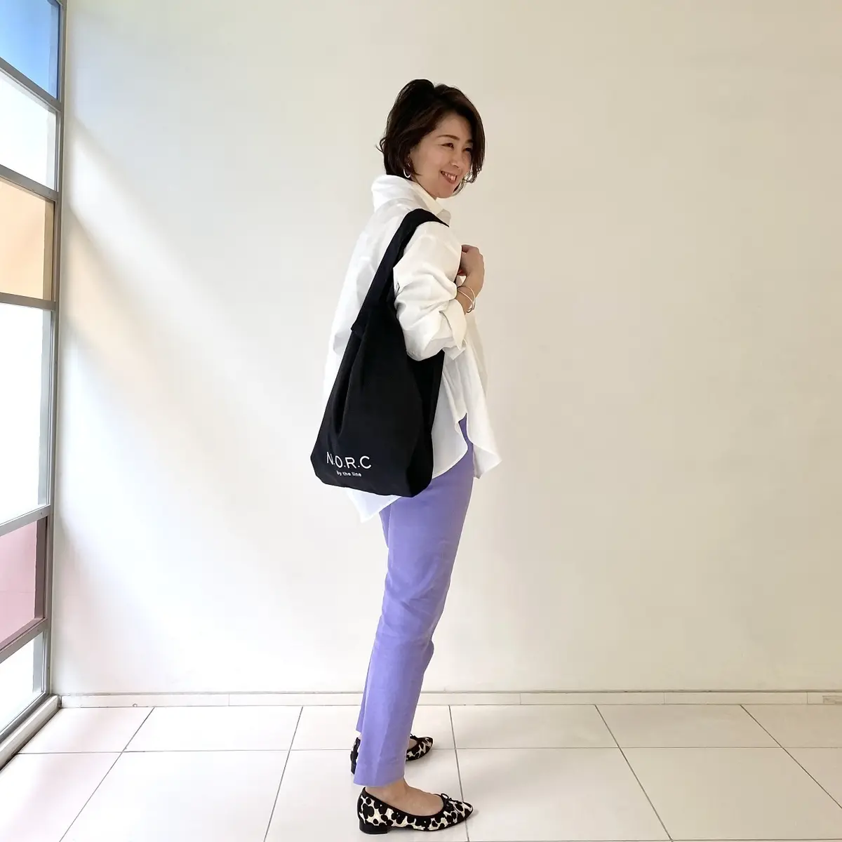 GUシャツ　プチプラ高見えコーデ