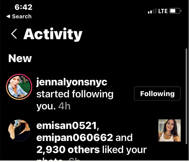 憧れのあの女性から フォローされた！