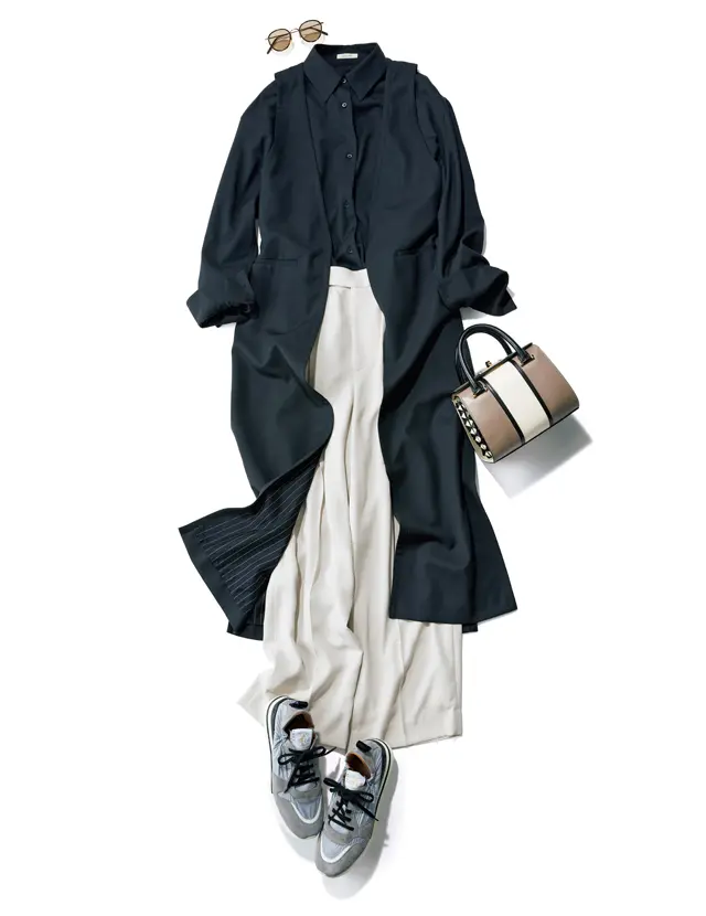 デ・プレのジレのコーデ