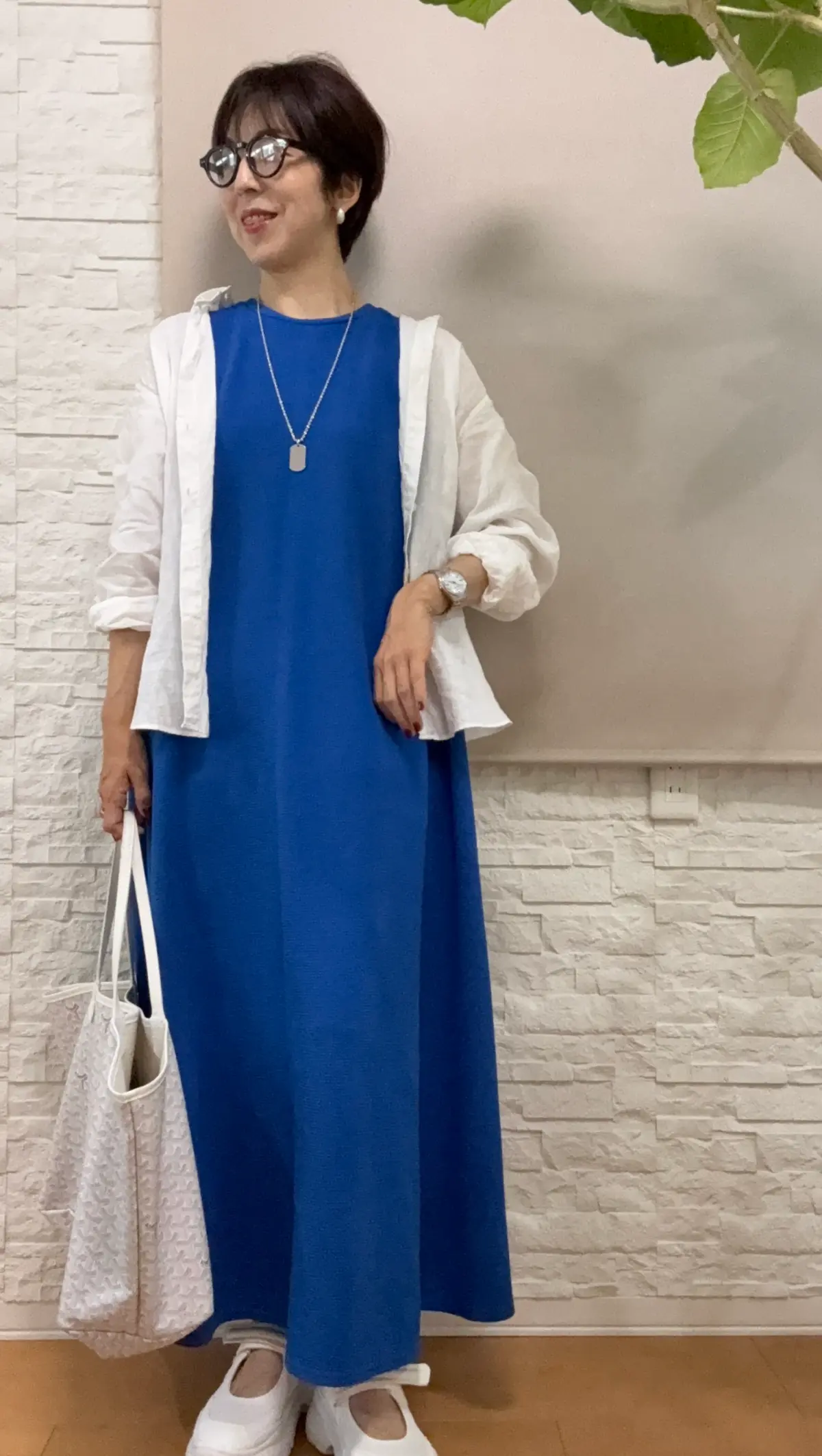 プチプラコーデ　プチプラアクセサリー　COCA　ワンピースコーデ　アラフィフファッション　GU