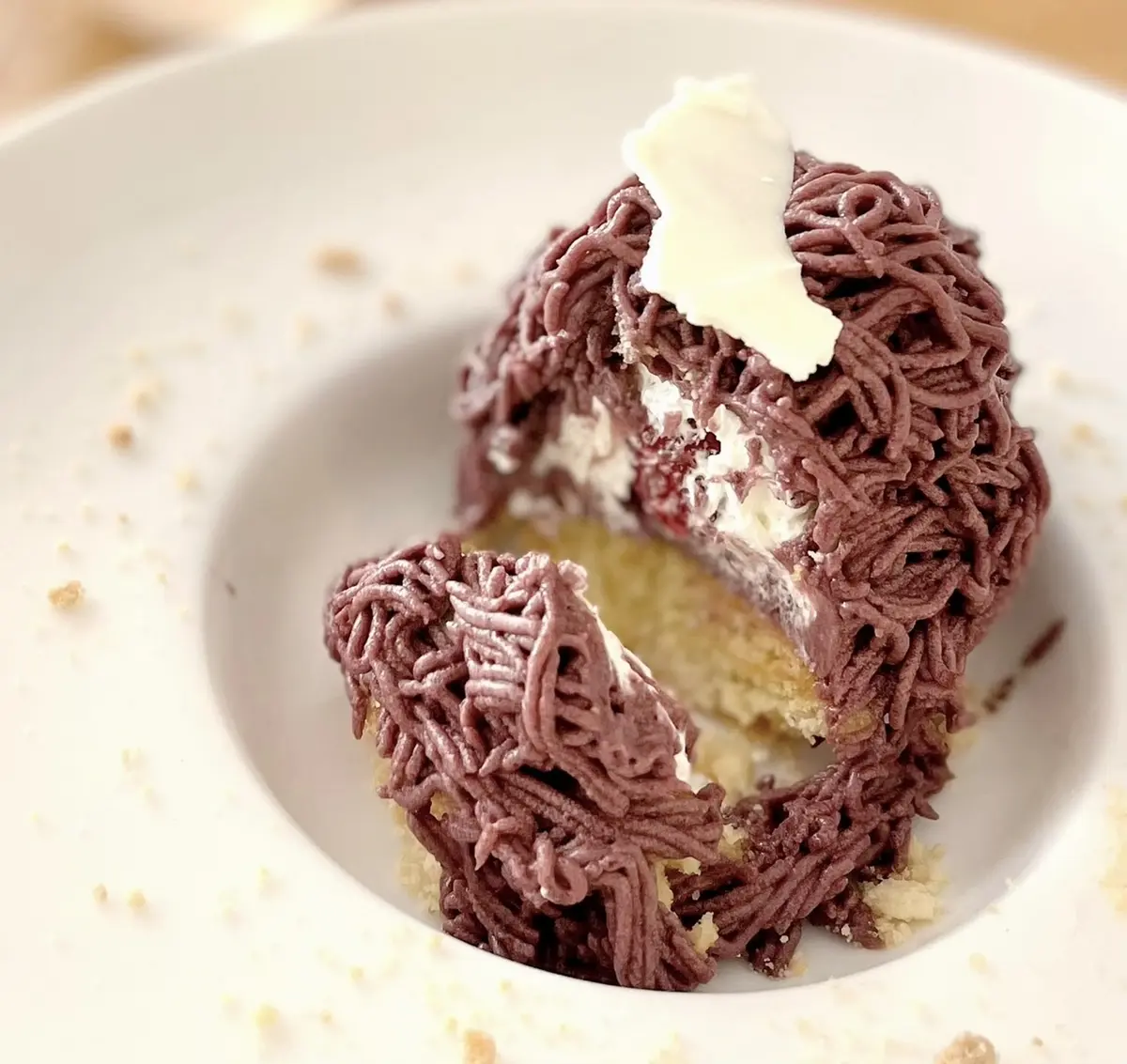 モンブラン　断面