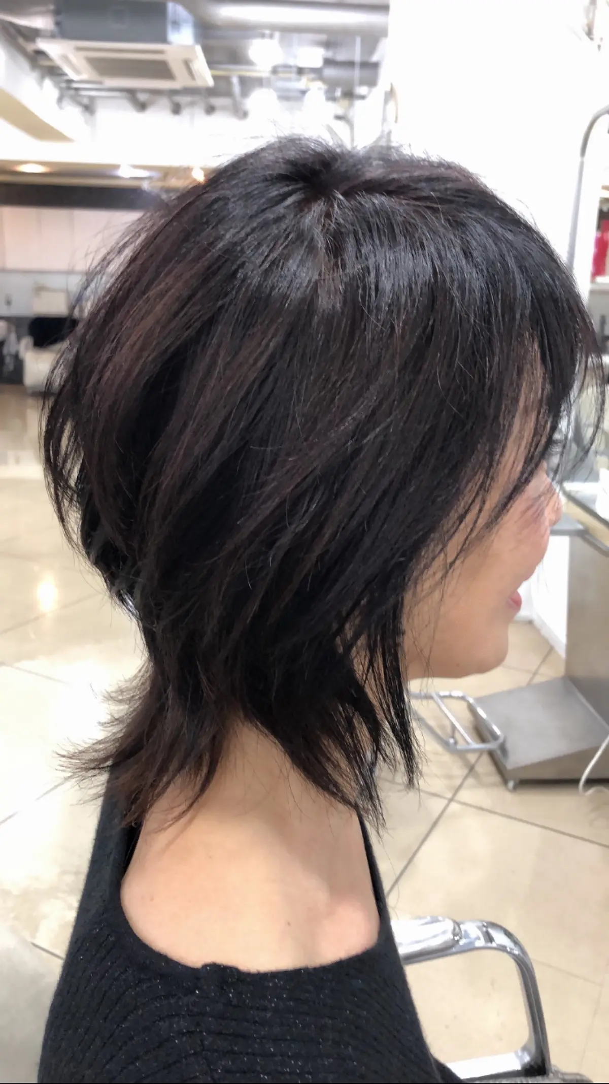 jマダム くびれミディアム　髪を切りました　ヘアカラー