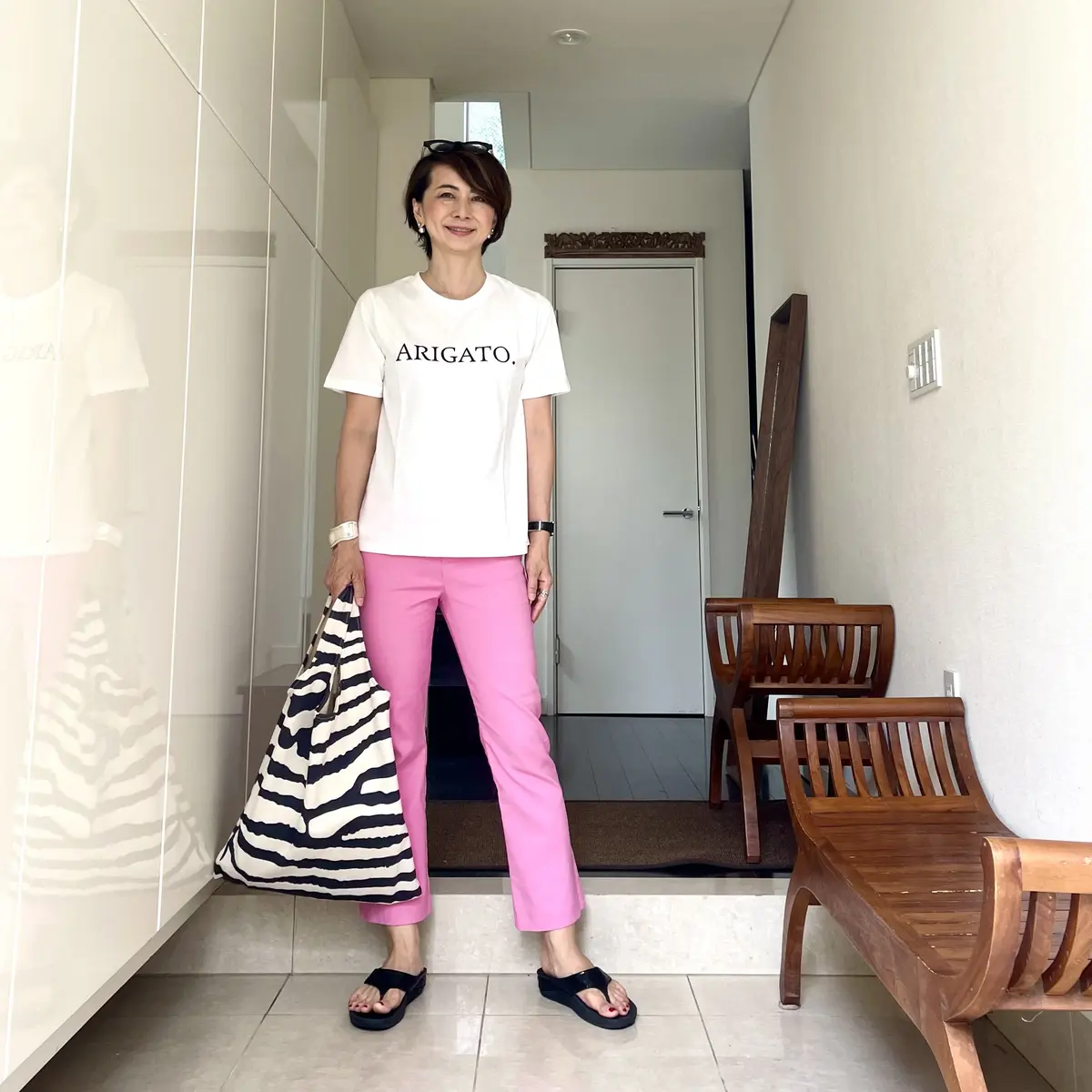 ZARAのピンクパンツ ON&OFF コの画像_4