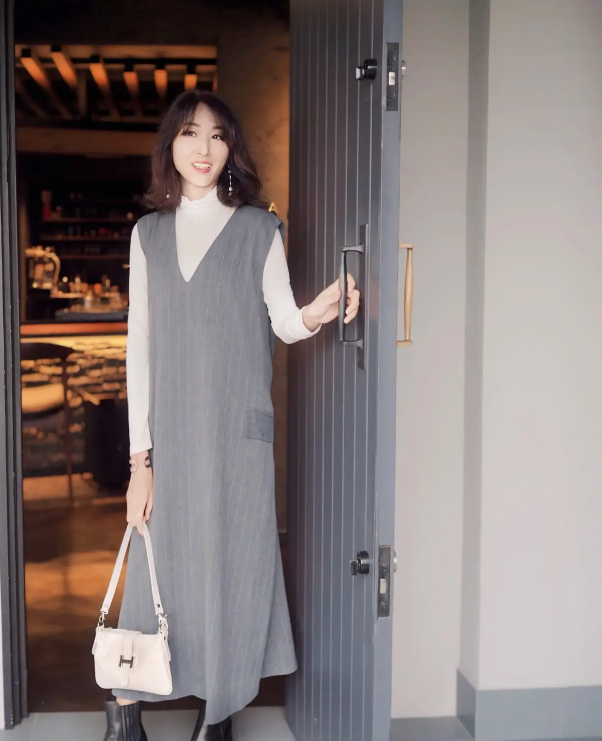 【H&M】ベルテッドジャンパースカート　P/N1211499 8