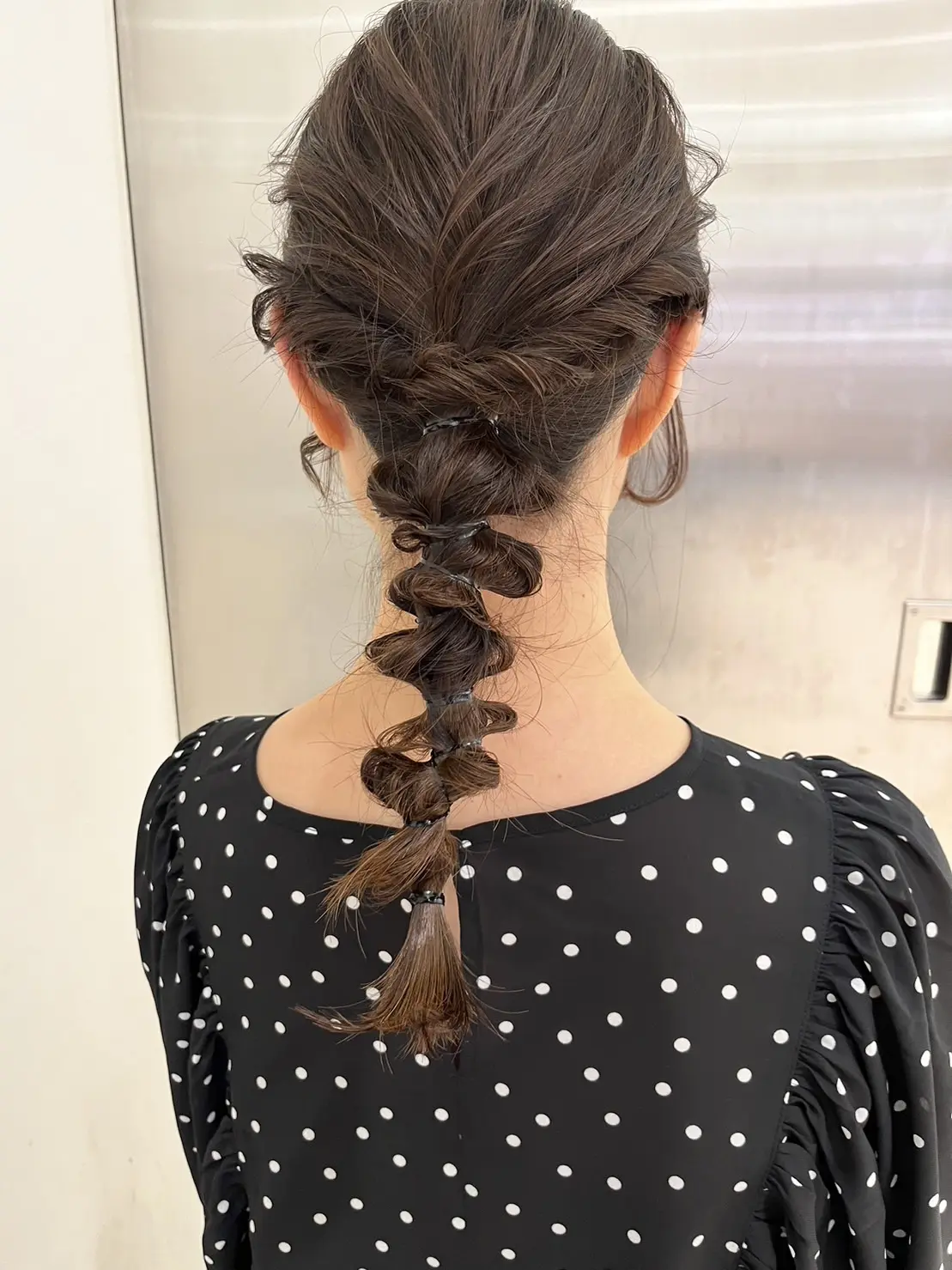 カラーとトリートメント、そして流石プロのヘアアレンジメント。かわいい…！藤野さんありがとうございます！