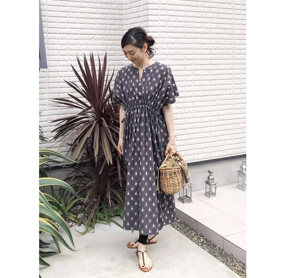 ブロックプリントワンピで妄想トリップ♩の画像_1