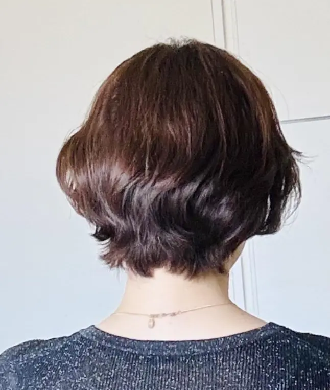 パーマ ショート エクラ 50代 アラフィフ ヘア うねり ボリューム お手入れ楽