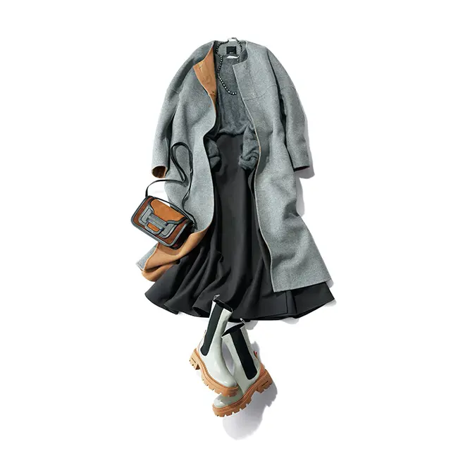 クラシカルなスカートを 旬配色でモダンに更新