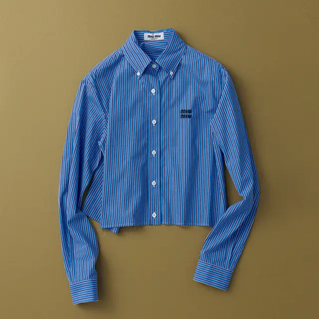 ミュウミュウのクロップトシャツ