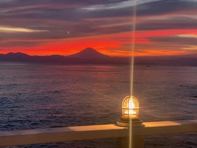 湘南　海　夕焼け　富士山　デュアルライフ　jマダムの暮らし