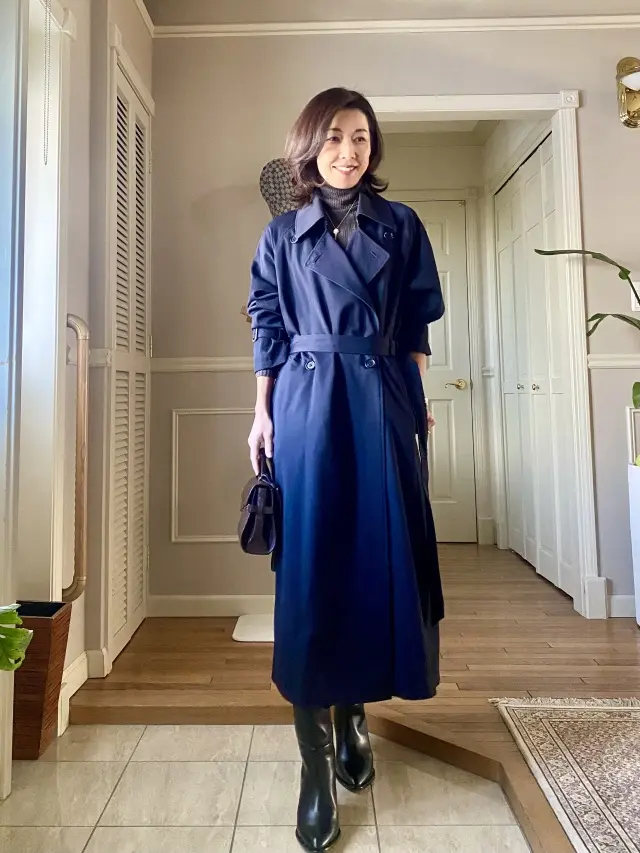 寒い日のお気に入りのトレンチコートの画像_2