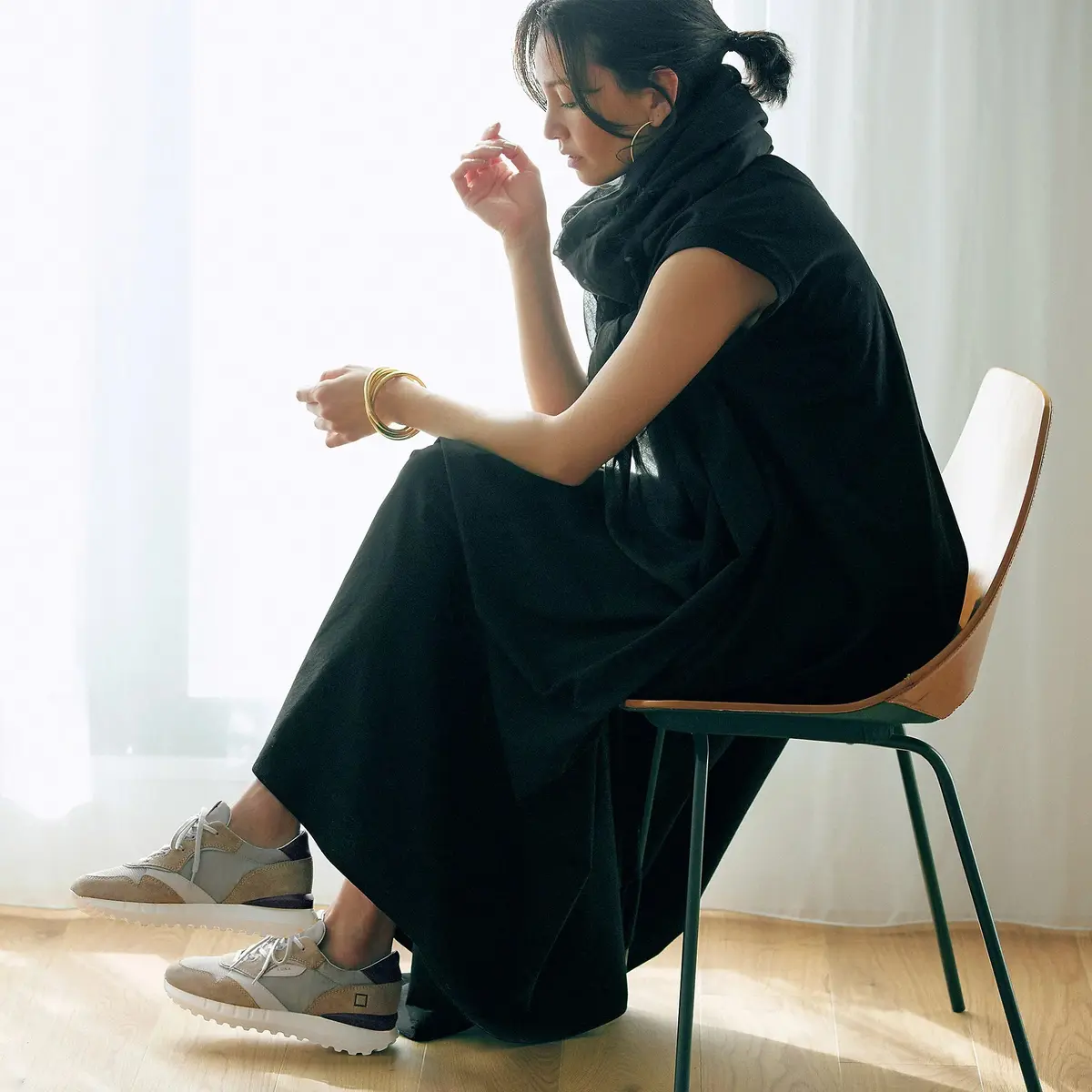  徳原文子×D.A.T.E. LUNA　スニーカー