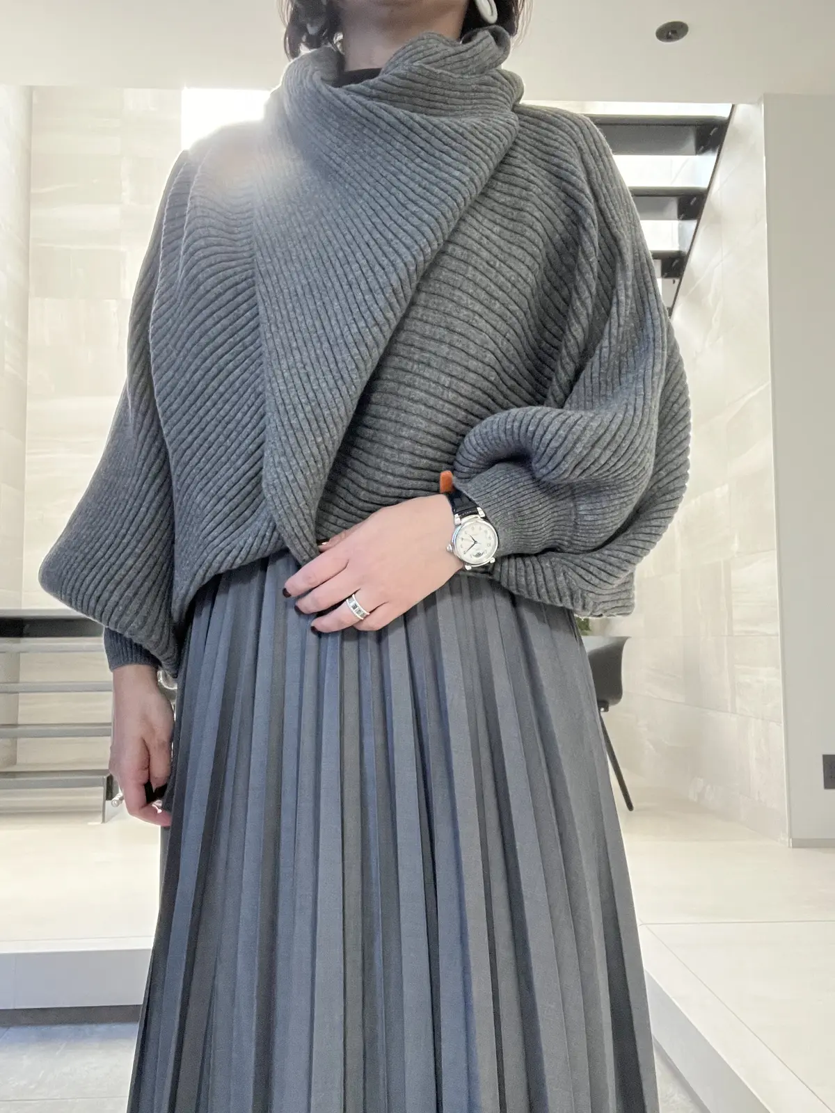 お気に入りのグレーニット♪の画像_2