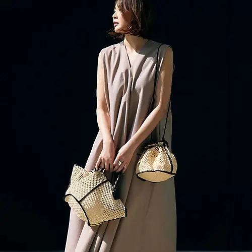 Anita Bilardi ラフィアマルチWAYバッグ ￥44,000