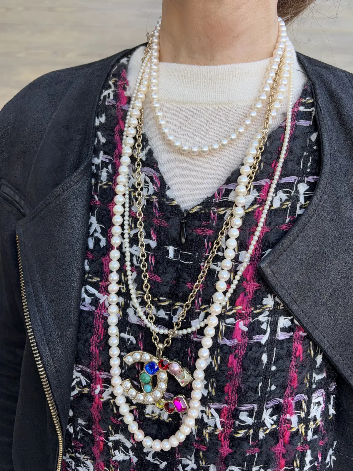 パール×シャネル×ツイード  50代女性の画像_2