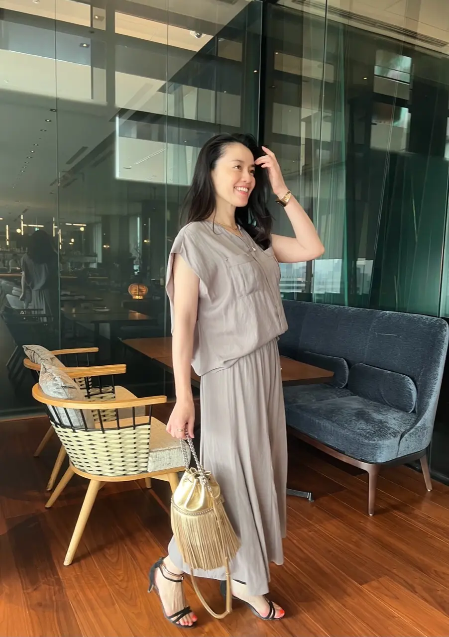 大人のモカ♡着映えセットアップで朝活の画像_6