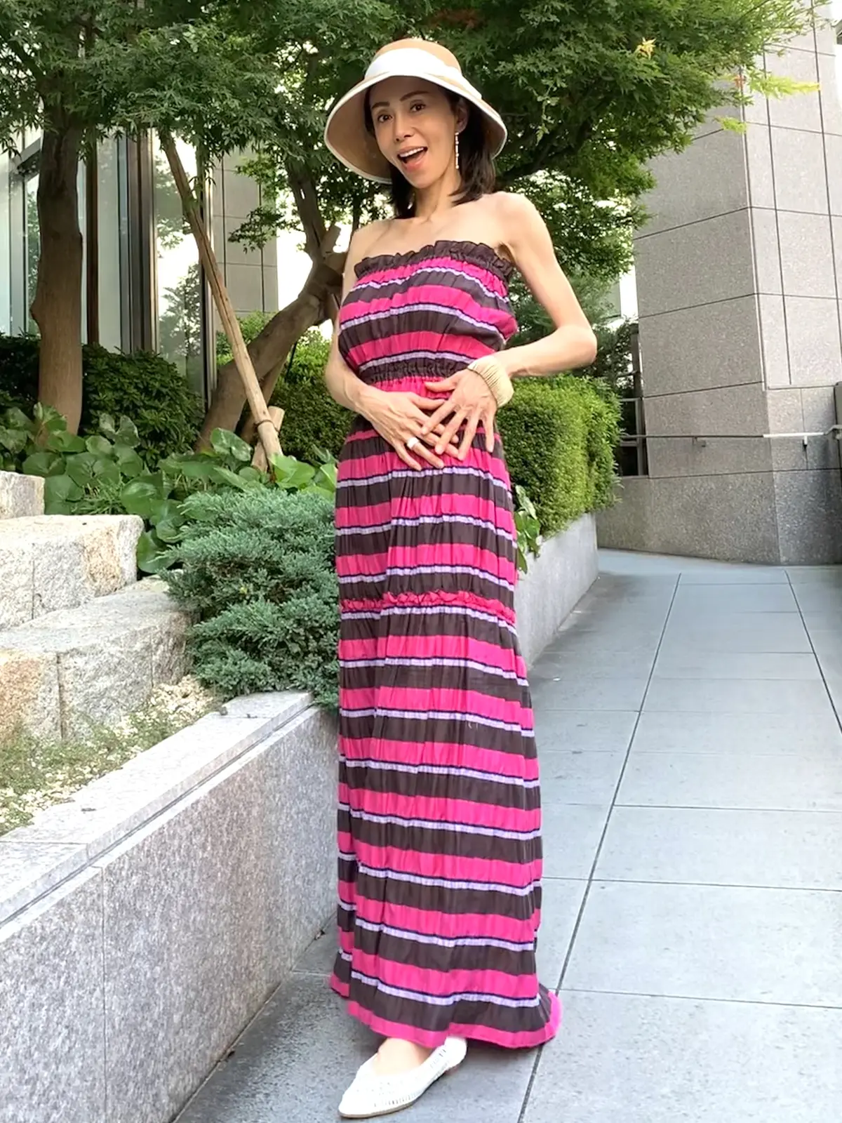 写真にビックリ！立ち姿