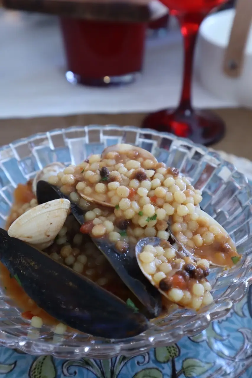 フレーゴラの海の幸トマトソース