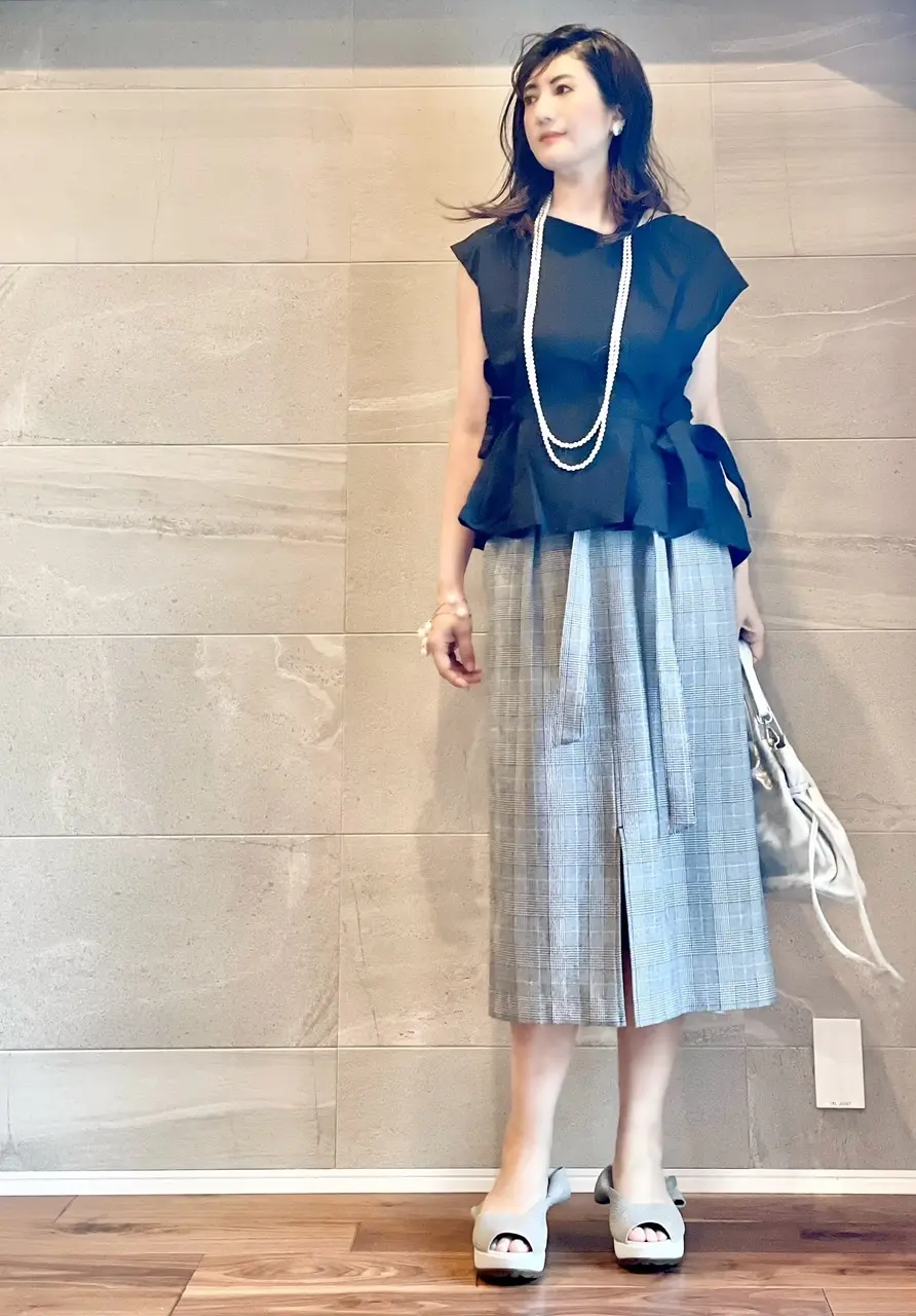 プチプラノースリーブで、椿山荘ランチの画像_6